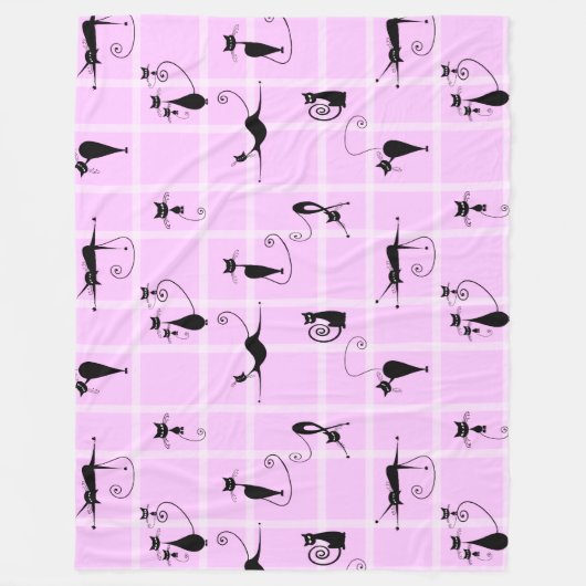 Katten Fleece Deken (Voorkant)