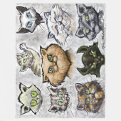 Katten Fleece Deken (Voorkant)