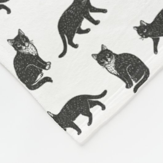 Katten Fleece Deken (Hoek)