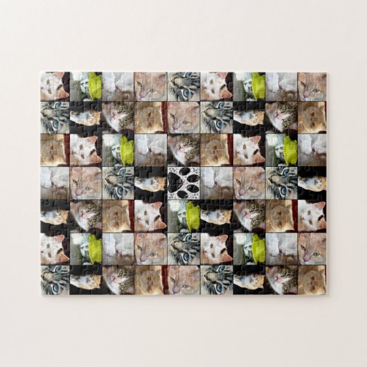 Katten Foto Collage Legpuzzel (Horizontaal)