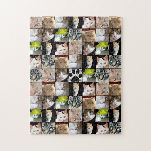 Katten Foto Collage Legpuzzel (Verticaal)