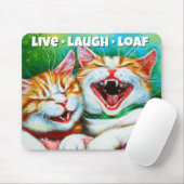 Katten | Funny Kittens Laughing Live Laugh Loaf Muismat (Met muis)