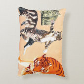 Katten gaan spelen accent kussen (Achterkant (Verticaal))