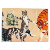 Katten gaan spelen Gift Bag Groot Cadeauzakje (Achterkant)