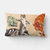 Katten gaan spelen kussen (Achterkant)