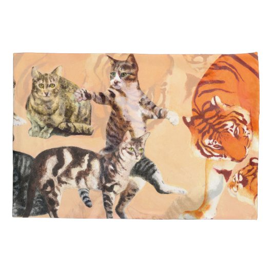 Katten gaan spelen kussensloop (Achterkant)