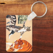 Katten gaan spelen sleutelhanger (Achterkant)