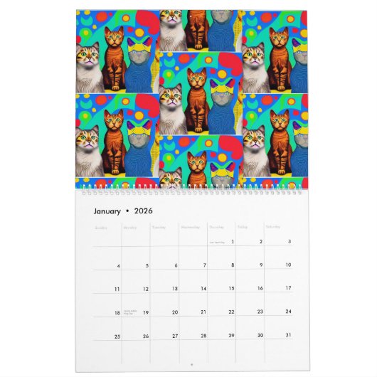Katten gaan Wilde kalender 2023 (Jan 2026)