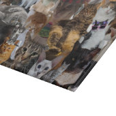 Katten Galore, groot glas Snijplank (Hoek)