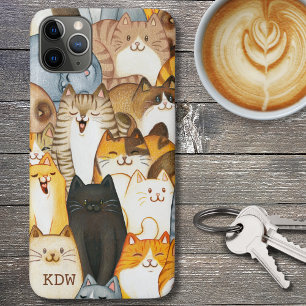 Katten Galore Monogram Case-Mate iPhone Case