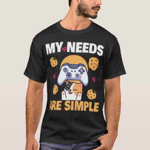 Katten Gamen Koekjes Video Game Kat Gamen T-shirt