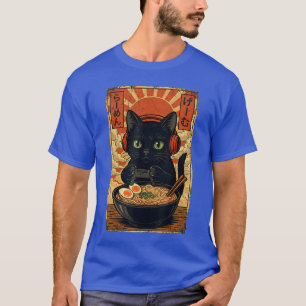 Katten Gamer Cadeaus Mannen Anime Kawaii Grappige T-shirt