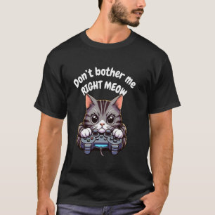 Katten Gamer Controller Videospel Gaming Grappige T-shirt