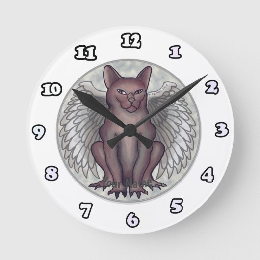 Katten Gargouille klok (Voorkant)