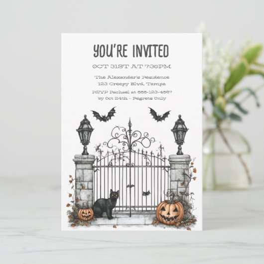 Katten Gatekeeper Custom Fun Kaart (Staand voorkant)