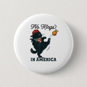 Katten Geen Koningen In Amerika Vintage Katten Teg Ronde Button 5,7 Cm