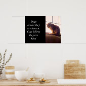 Katten geloven dat ze God zijn Poster (Keuken)