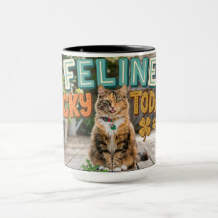 Katten Geluk Vandaag Grappige Kat Koffiemok Mok