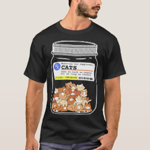 Katten Geluks Pillen, Medicijn Voor Gelukkige Katt T-shirt