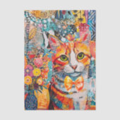 Katten gemengde gemengde papier collage tissuepapi (Voorkant)