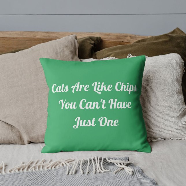 Katten Gepersonaliseerd Grappig Cool Pet Quote Zee Kussen (Creator heeft geüpload)