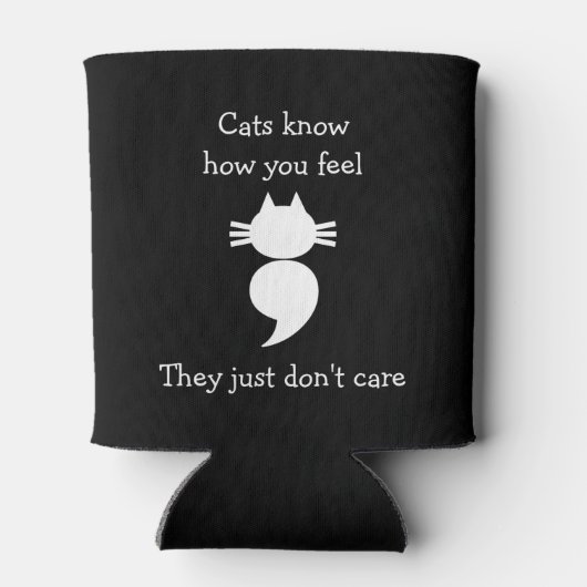 Katten geven er niet om blikjeskoeler (Achterkant)