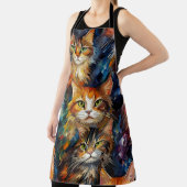 Katten Gezichten Dieren Kunst Schort (Insitu)