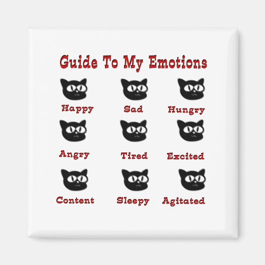 Katten: Gids voor mijn emoties Magneet (Voorkant)
