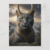 Katten God Fantasie Briefkaart (Voorkant)