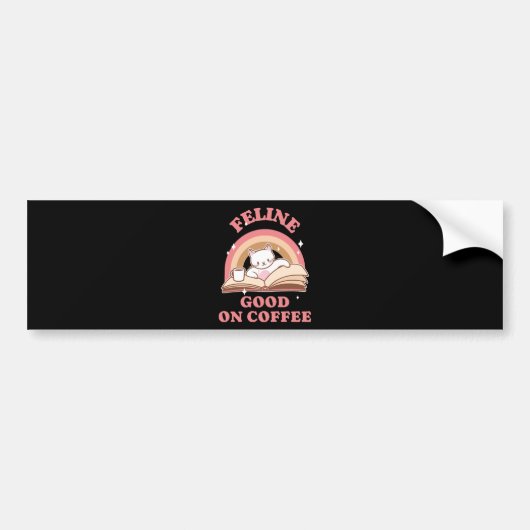 Katten Goed op Koffie Bumpersticker (Voorkant)
