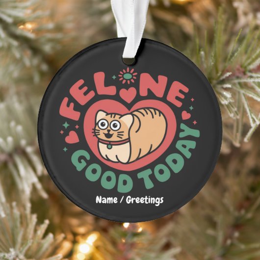 Katten Goed Vandaag Whimsical Kattendesign Ornament (Boom)