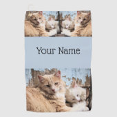 Katten Golfhanddoek (Voorkant)