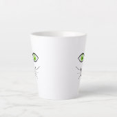 Katten grappig gezicht cartoon-29034 latte mok (Voorkant)