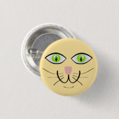 Katten grappig gezicht Cartoon-29034 Ronde Button 3,2 Cm (Voorkant /achterkant)
