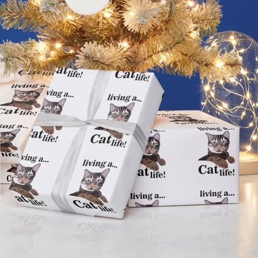 Katten grappige dierliefhebber cadeaupapier (Feestdagen)