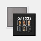 Katten Grappige Kat Tricks Magneet (Voorkant / Achterkant)