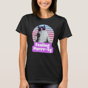 Katten Grappige Meme Kat Feline Gevoel Purr ty T-shirt