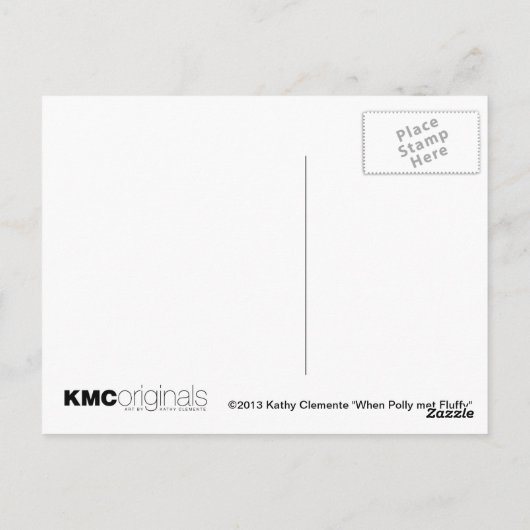 Katten Grijze tablet achter briefkaart van het omh (Achterkant)