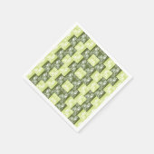 Katten groen servet (Hoek)
