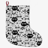 Katten Grote Kerstsok (Voorkant)