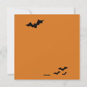 Katten halloween  feestdagenkaart (Achterkant)