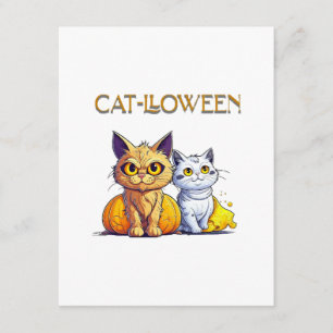Katten Halloween Informatiekaartje