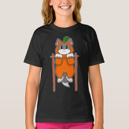 Katten Halloween Lichaamsbouw T-shirt (Voorkant)