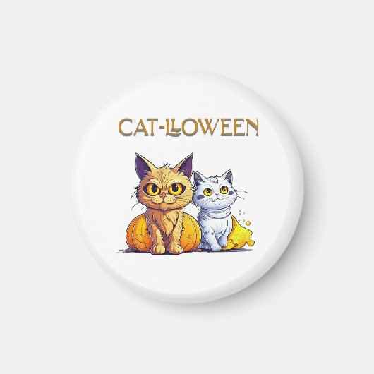 Katten Halloween Magneet (Voorkant)