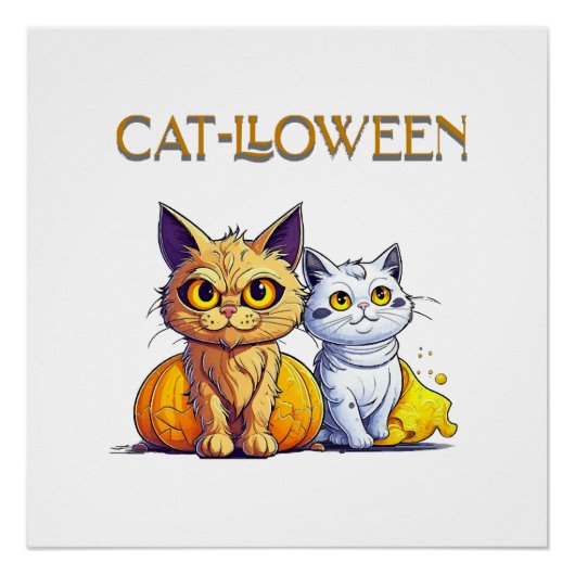 Katten Halloween  Perfect Poster (Voorkant)