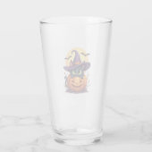 Katten Halloween Pompoen Zwart Kat Glas (Achterkant)