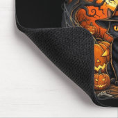 Katten Halloween Pompoen Zwart Muismat (Hoek)