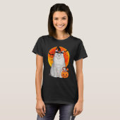 Katten Halloween Ragdoll Jack O Lantern Pompoen T-shirt (Voorkant volledig)