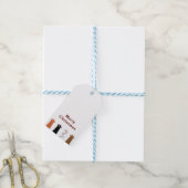 katten handen Prettig Kerstfeest Cadeaulabel (Met Touw)