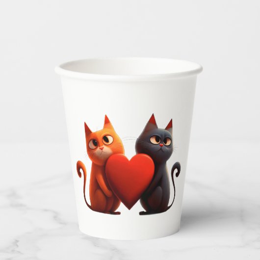Katten, Hart,huisdier Papieren Bekers (Voorkant)
